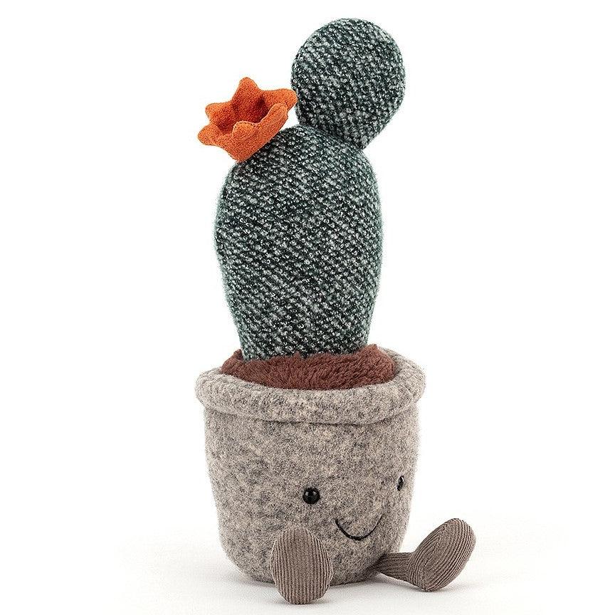 Jellycat: dumjš dūrains bumbieru kaktusa poda talismans 24 cm