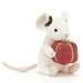 Jellycat: Merry Mouse Present 18 cm mascotte