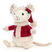 Jellycat: Дядо Коледа Весела мишка талисман 18 см