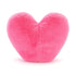 Jellycat: Maskottisydän huvittava kuuma vaaleanpunainen sydän 17 cm