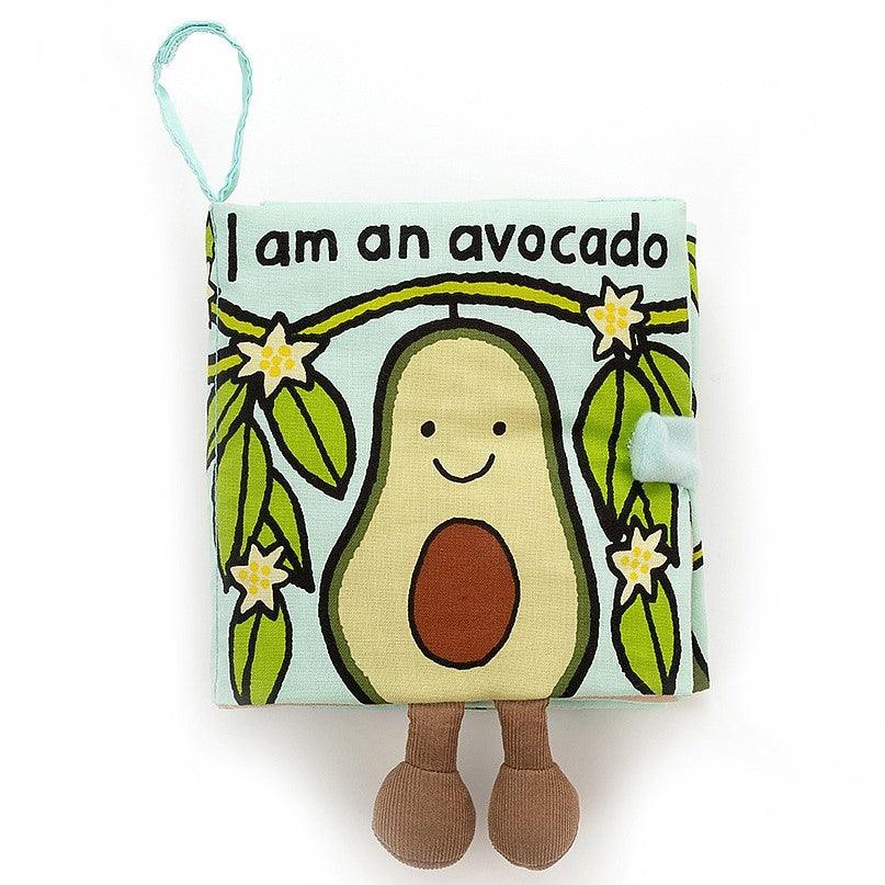 Jellycat: fabric booklet Avocado
