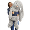 JELLYCAT: Enorm gosig grå kanin mycket stor bashful kanin 108 cm