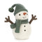 Jellycat: Cuddly Snowman so zelenou čiapkou Maddy Snowman 18 cm