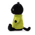 Jellycat: Cuddly Black Cat v Lime Sweater Knitten
