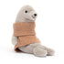 Jellycat: Cozy Crew Seal krammesæl i sweater 14 cm
