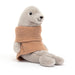 Jellycat: selo aconchegante da tripulação, foca fofinha no suéter 14 cm