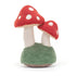 Jellycat: Huggable Mushroom Toadstools uzjautrināms krupju salu pāris 25 cm