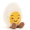 Jellycat: χαριτωμένο βρασμένο αυγό mina διασκεδαστικό γέλιο βρασμένο αυγό 14 cm