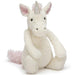 Jellycat: Unicorn Bashful 31 cm de brinquedo fofinho