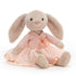 Jellycat: Cuddly Bunny an engem Kleedmotie Bunny Ballet 17 cm