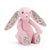 Jellycat: nuttede kaninmønstrede ører Bashful Bunny 18 cm