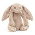 Jellycat: Cuddly Bunny Vzorované uši bashful Bunny 18 cm