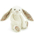 Jellycat: cuddly bunny patterned ears Bashful Bunny 31 cm
