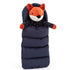 Jellycat: Snuggler fox in a sleeping bag Snuggler Fox 23 cm