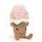 Jellycat: Cuddly Little Ice Cream -huodattava jäätelö 21 cm