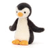 Jellycat: švelniai maža pingvino bašplio pingvino 16 cm