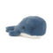 Jellycat: ennivaló kis bálnahullámú bálna kék 15 cm