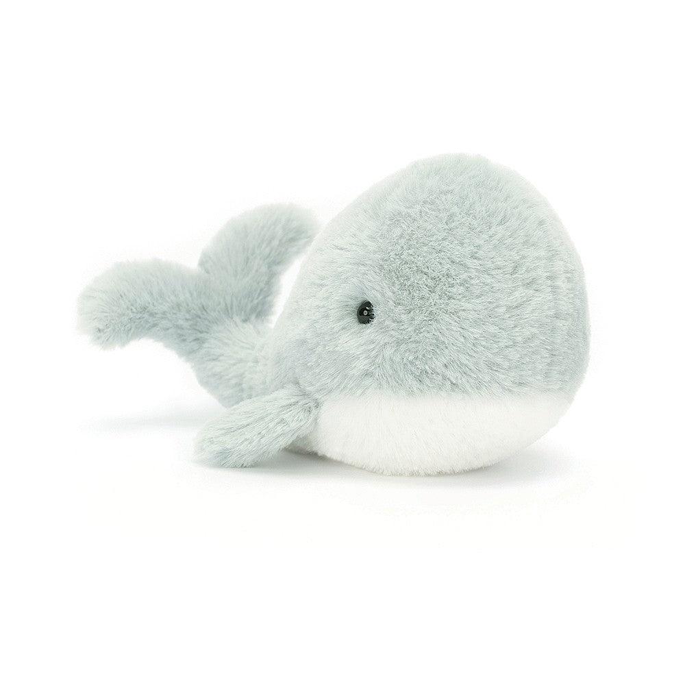 Jellycat: ljubko mali kit valovno kitovi sivi 13 cm
