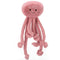 Jellycat: Ellie medūzas mīļa rotaļlieta 25 cm