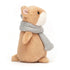 Jellycat: Huggable mini -hamsteri huivilla Happy Hamsterilla 12 cm