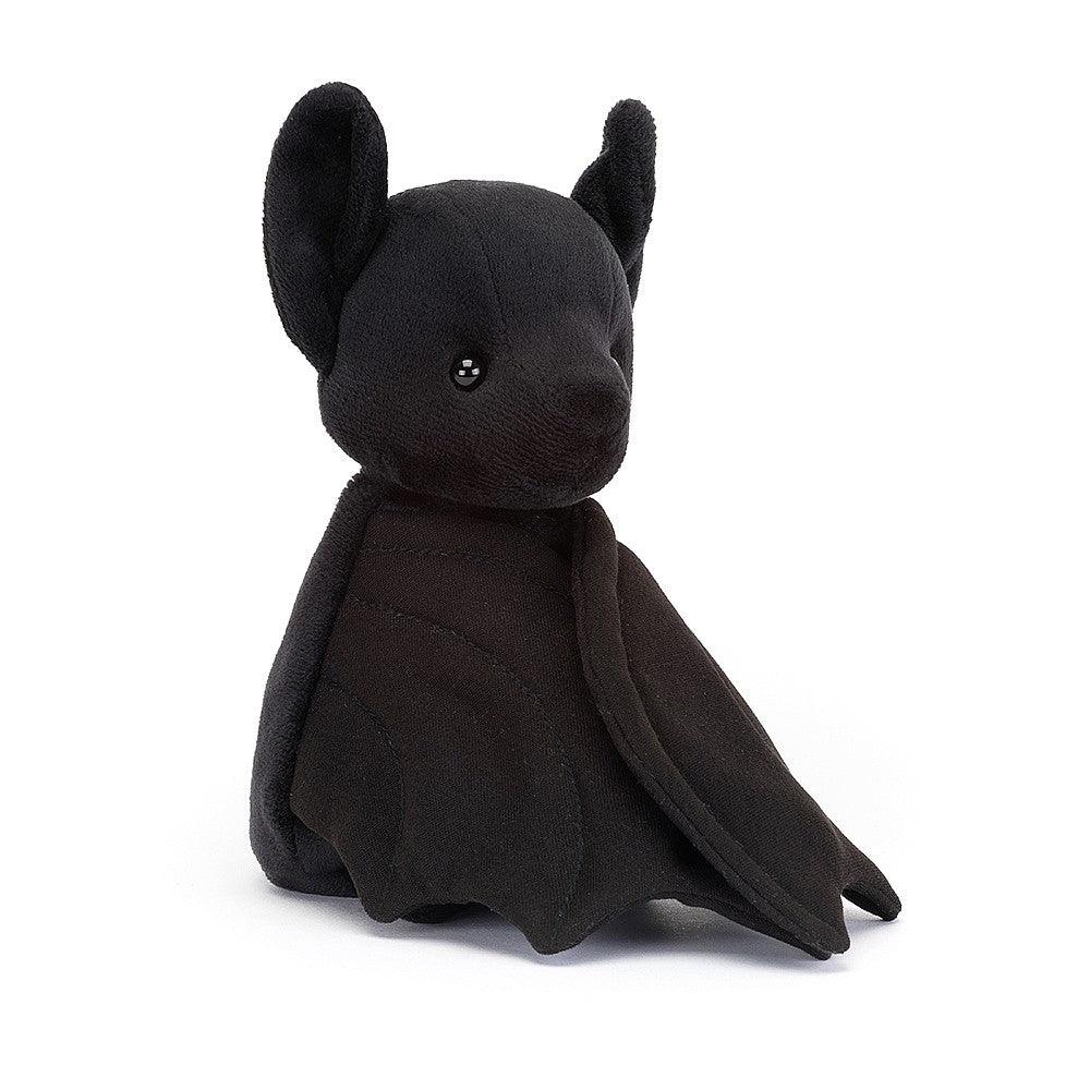 JellyCat: kuschelige Fledermaus -Wrapat Black 16 cm.