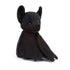 Jellycat: Cuddly Bat Wrapbat Black 16 cm.