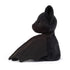 JELLYCAT: coccoloso pipistrello wraplabat nero 16 cm.