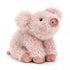 Jellycat: Curvie Pig 24 cm kælekrækket gris