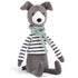 Jellycat: kælen hund i sweater og tørklæde Greyhound Beatnik Buddy Whippet 27 cm
