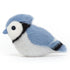 Jellycat: krammefugl blue jay birdling blue jay 10 cm