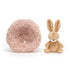 Jellycat: Cuddly Slee Bunny v hniezde hibernácie zajačika 12 cm