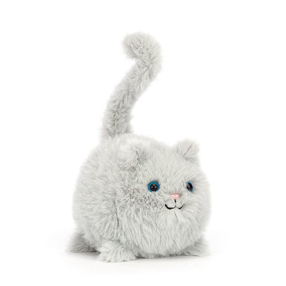 Jellycat: mačiatko Caboodle Grey Cuddly Cat 10 cm