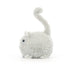 Jellycat: kačiuko kaboodle pilka Cuddly Cat 10 cm