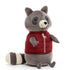 Jellycat: Campfire Critter Raccoon Cuddly Chaleco 18 cm
