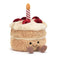 Jellycat: Cuddly gimtadienio tortas Juokingas gimtadienio tortas 16 cm