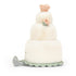 Jellycat: Gâteau de mariage câlin câliné gâteau de mariage amusant 28 cm