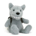 Jellycat: Cuddly Wolf seljakoti hundiga 22 cm