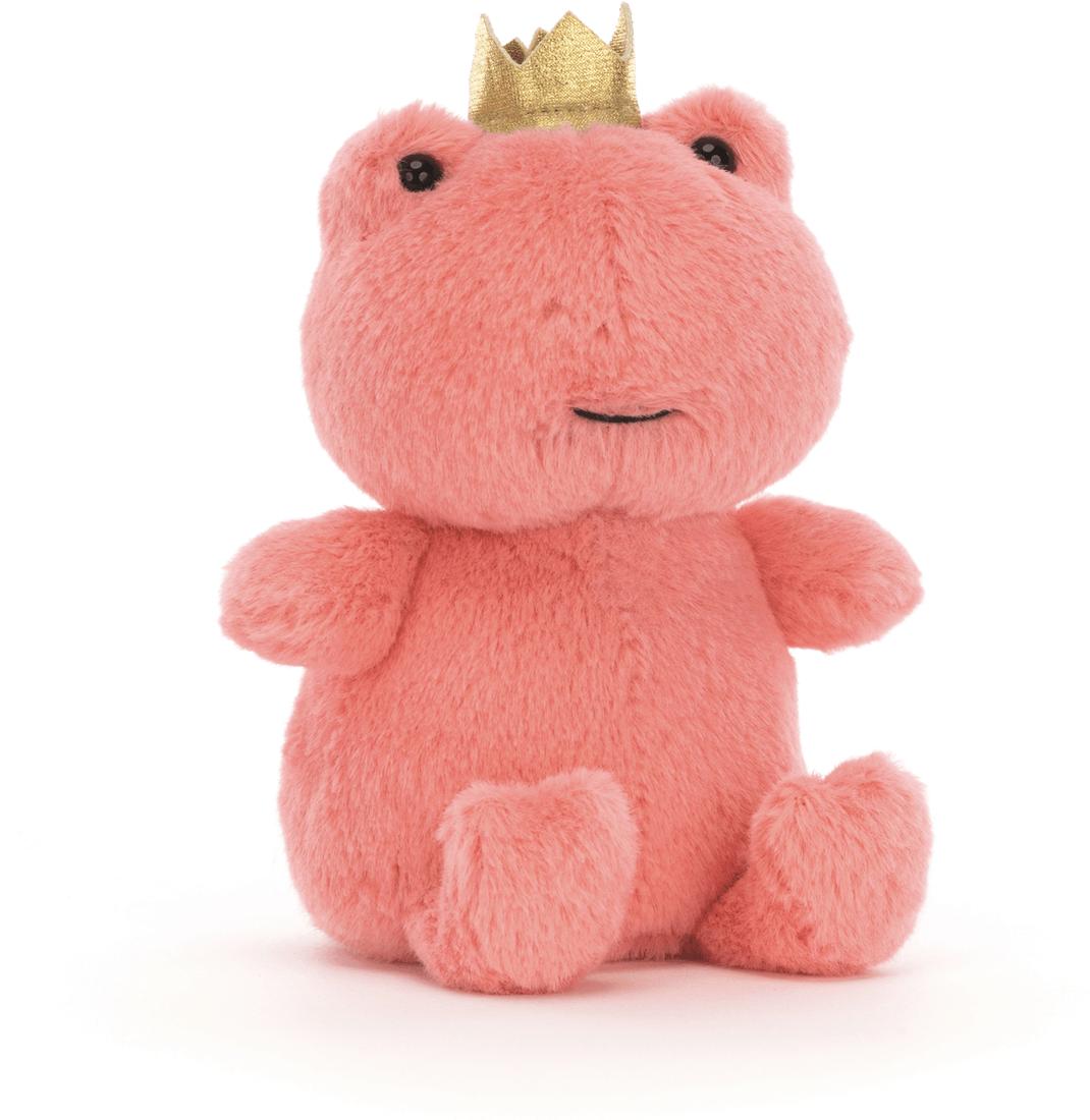 Jellycat: Cuddly Crowned Frog Crowing Croaker Pink 12 cm