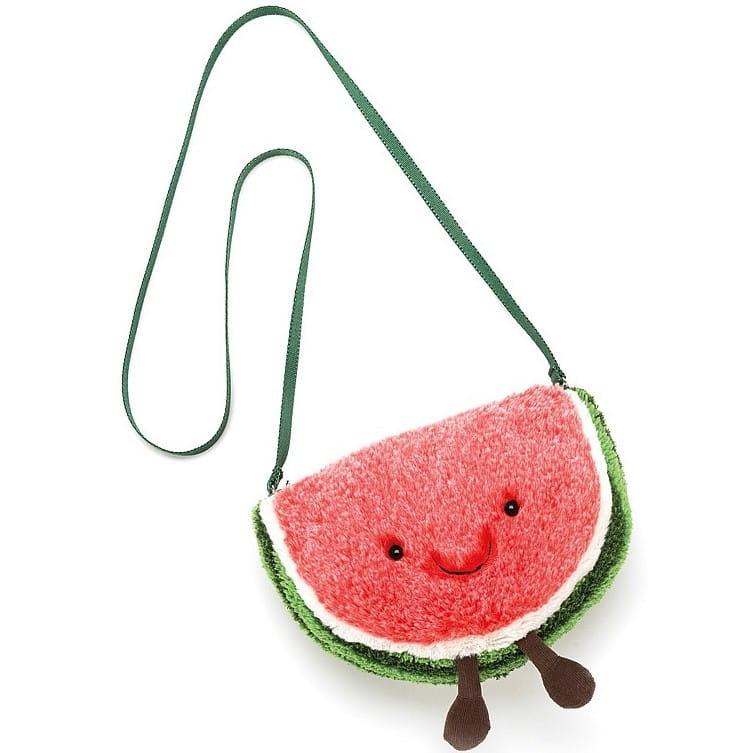 Jellycat: väska vattenmelon underhållbar vattenmelon 18 cm