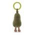 Jellycat: Vibrační avokádový přívěsek zábavní avokádové jitter 14 cm