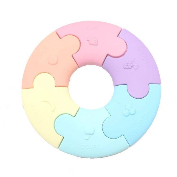 Disegni di gelatina: puzzle della ruota pastello in silicone
