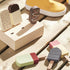 Otroški koncept: leseni sladoled na palici v škatli ledu litlies otroški bistro
