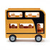 Concepto para niños: Aiden en autobús de doble pizca de madera Aiden