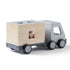 Gyerekek koncepciója: fa szálszívó teherautó Aiden