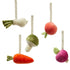 Детска концепция: Висулки за постелка за занимания със зеленчуци в бистро