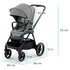 „KinderKraft“: daugiafunkcinis 2-in-1 vežimėlio NEA