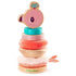 Lilliputiens: wooden pyramid puzzle with soft pieces Flamingo Anaïs