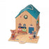 Lilliputiens: casă din lemn cu figuri școală