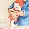 Lilliputiens: ύφασμα μεγάλη κούκλα μωρών τριαντάφυλλο