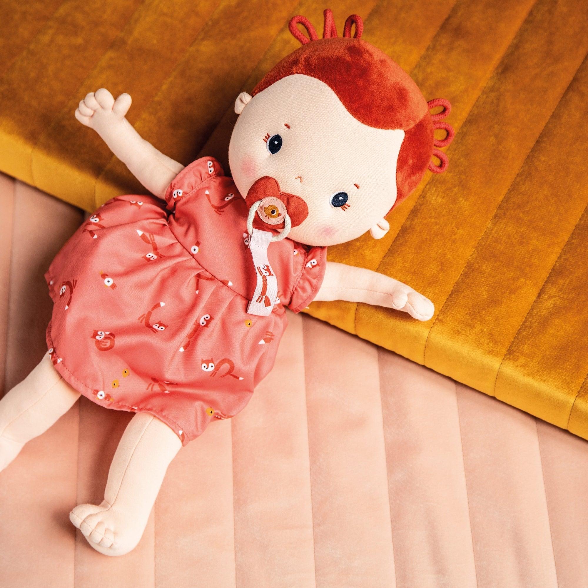 LILLIPUTIENS: Tecido grande rosa da boneca de bebê